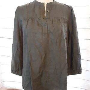 Loft Outlet Gray Popover Top
